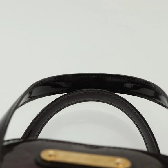 LOUIS VUITTON Monogram Vernis Wilshire PM Hand Bag Amarante - Picture 7 of 15